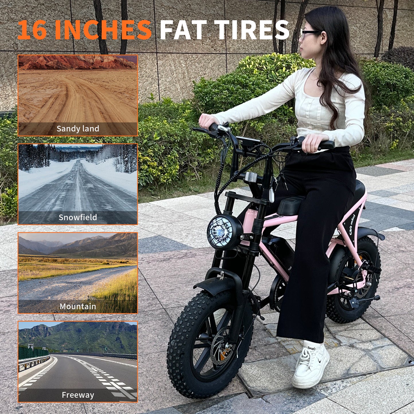 VOMO C80 mini CITY Electric Bicycle 16 inch ebike