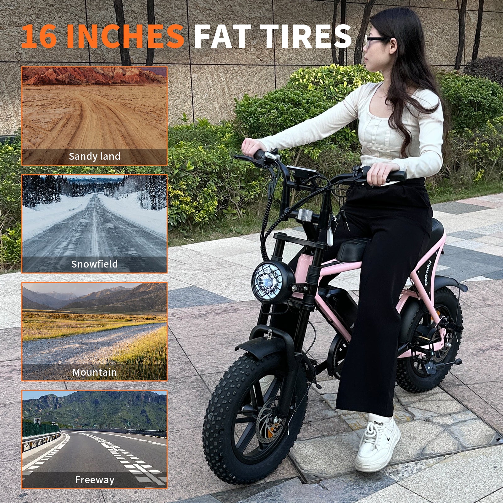 VOMO C80 mini CITY Electric Bicycle 16 inch ebike