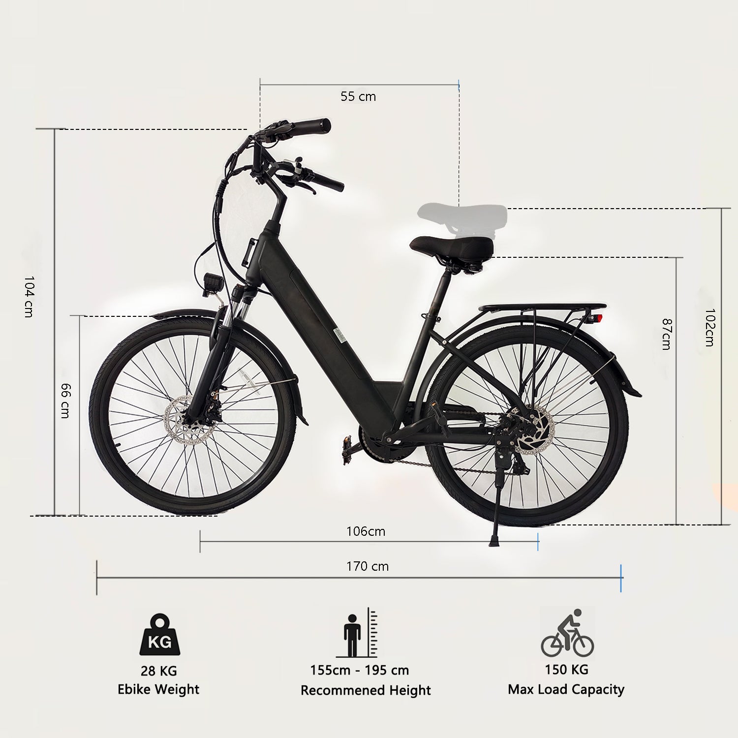 VOMO CS20 City ebike Lady e bike Ladies' electric bicycle