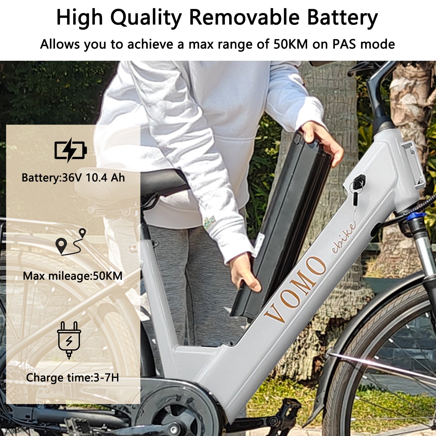 VOMO CS20 City ebike Lady e bike Ladies' electric bicycle