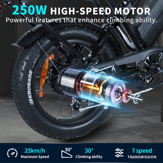 VOMO X80 PRO EBIKE Mountain electric bicycle Beach and snow electric bike
